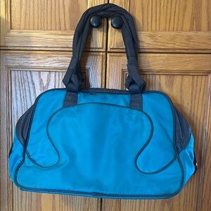lululemon athletica Teal and Black Travel Bag